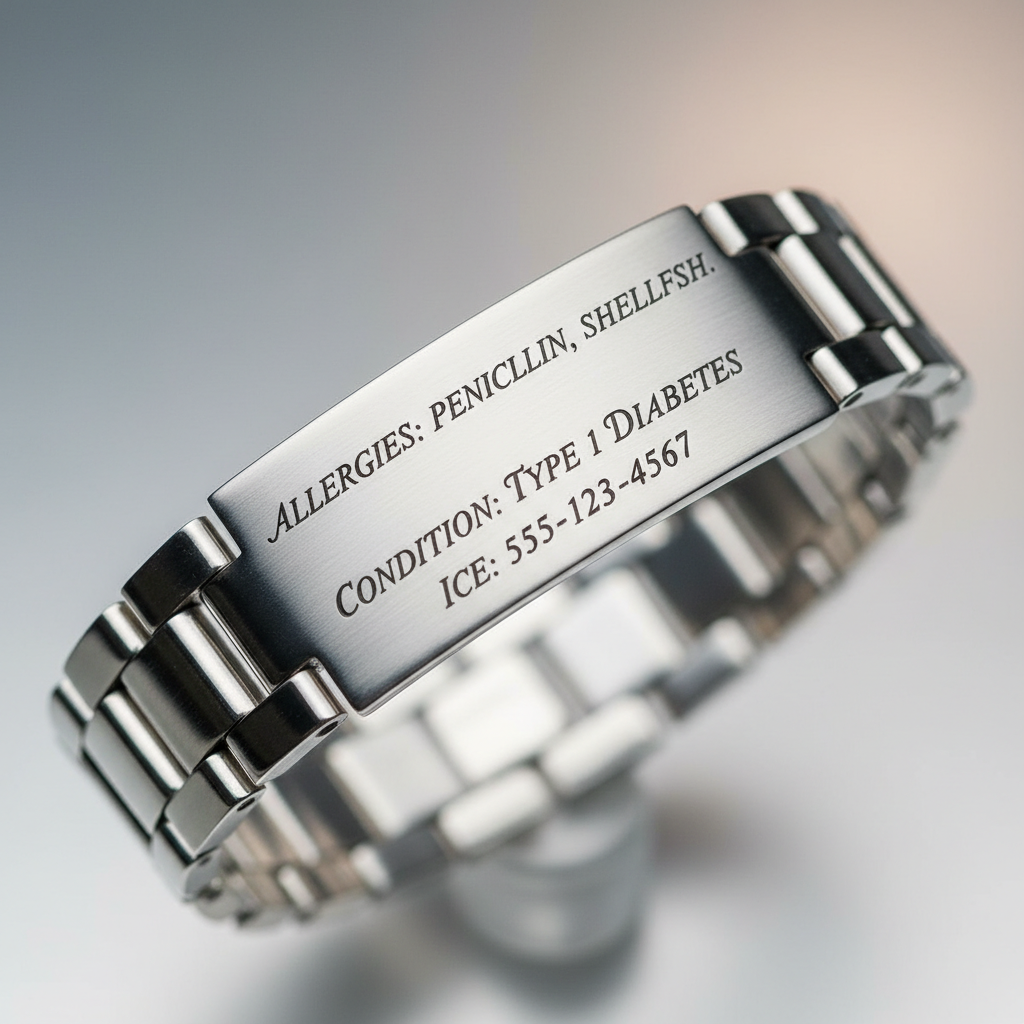 Medical ID Bracelet Detail